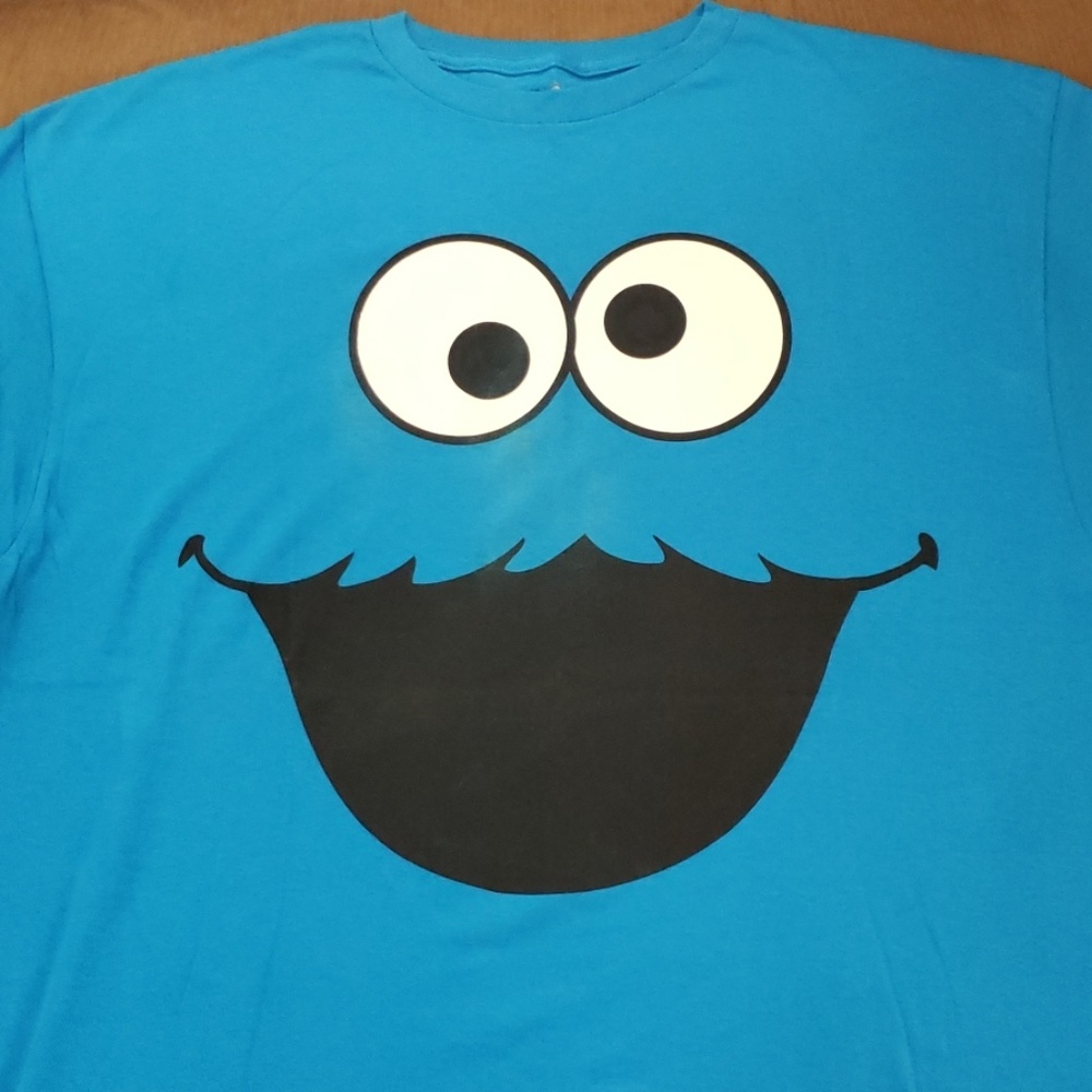 🃏🃏 Sesame Street Cookie Monster Tee 2XL